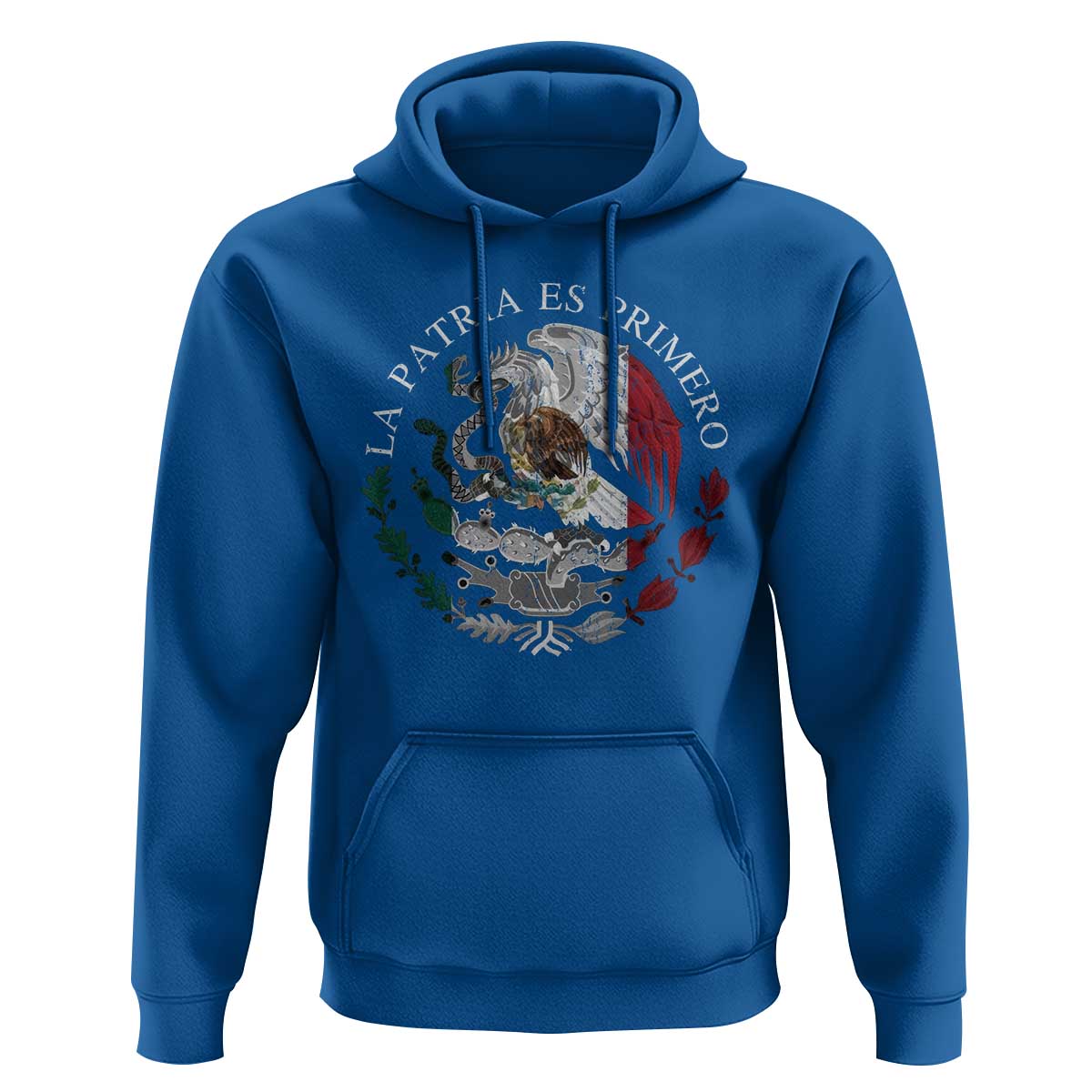 Mexican Pride Hoodie La Patria Es Primero Coat Of Arms - Wonder Print Shop