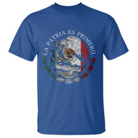 Mexican Pride T Shirt La Patria Es Primero Coat Of Arms - Wonder Print Shop