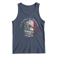 Mexican Pride Tank Top La Patria Es Primero Coat Of Arms - Wonder Print Shop