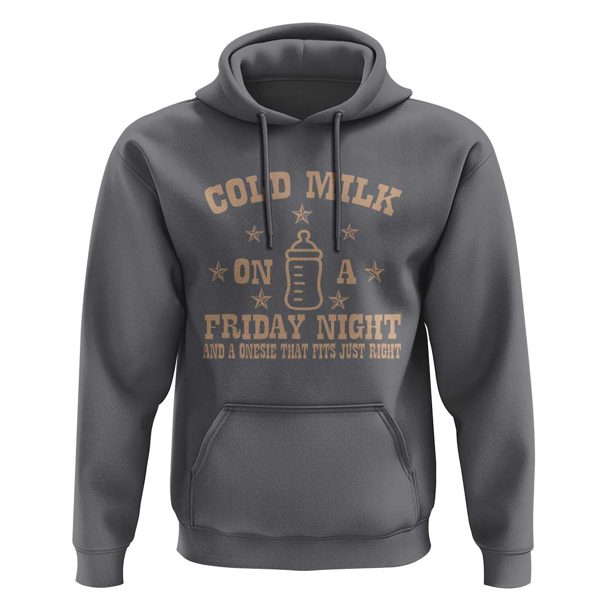 Funny Cold Milk On A Friday Night And A Onesie That Fits Just Right Hoodie - Wonder Print Shop