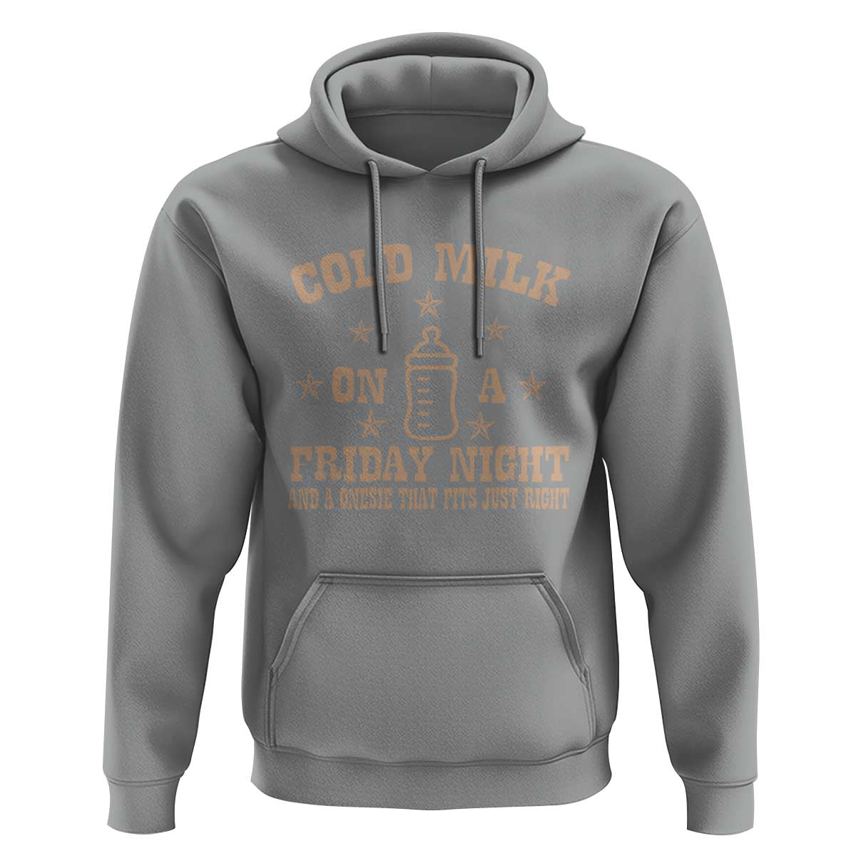Funny Cold Milk On A Friday Night And A Onesie That Fits Just Right Hoodie - Wonder Print Shop