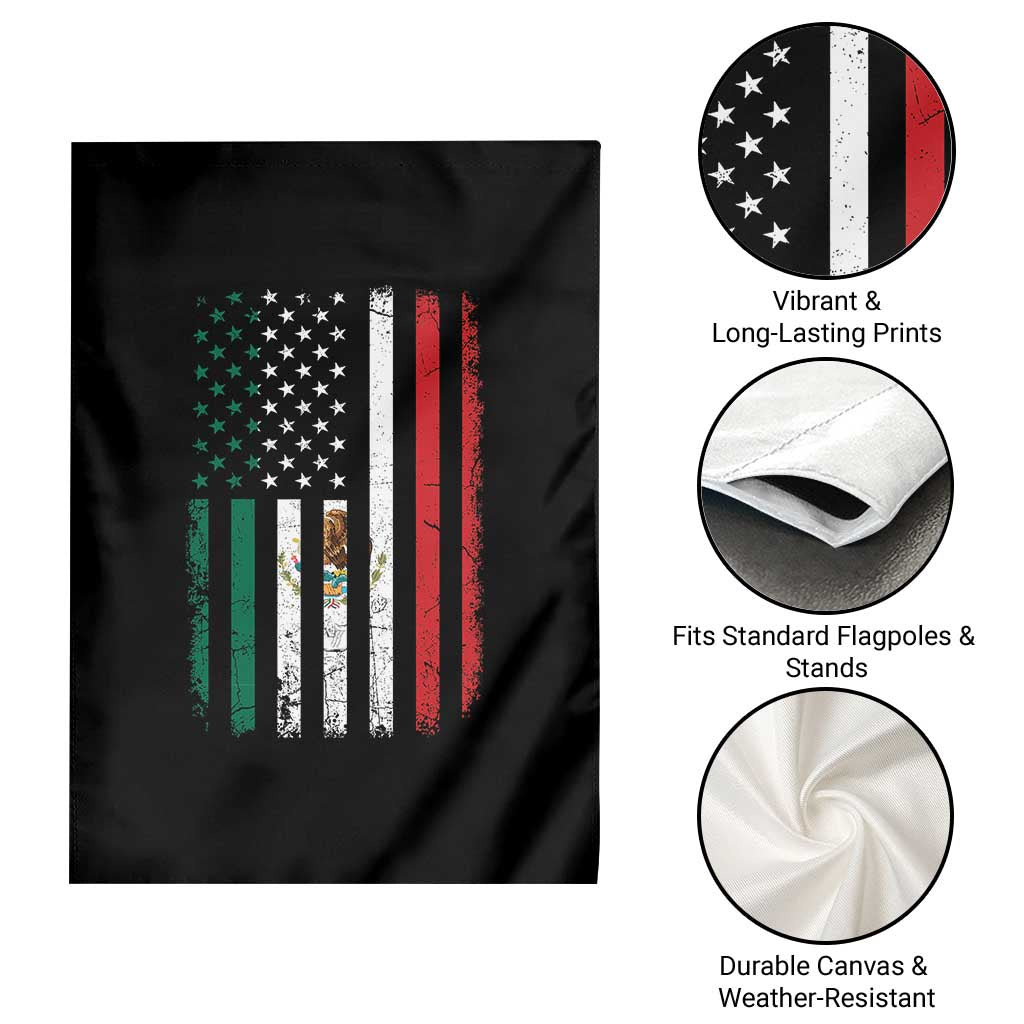 Mexican American Flag Mexican Roots Mexico America Garden Flag - Wonder Print Shop
