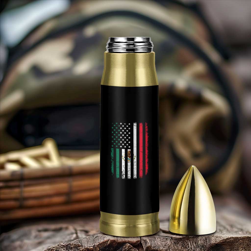 Mexican American Flag Mexican Roots Mexico America Bullet Tumbler - Wonder Print Shop