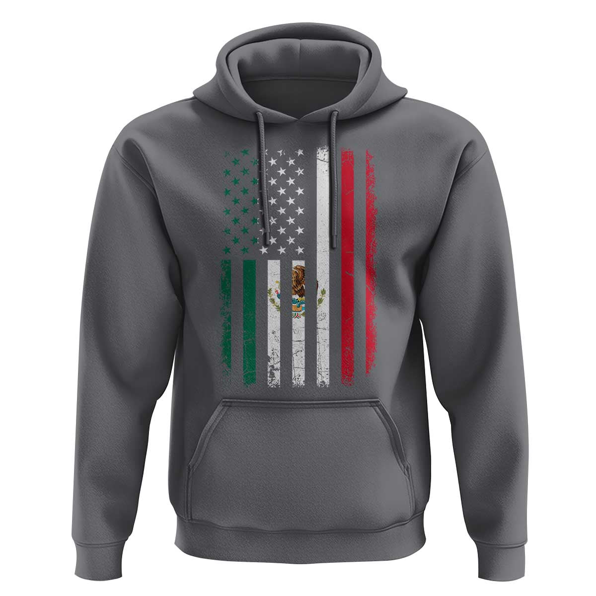 Mexican American Flag Mexican Roots Mexico America Hoodie - Wonder Print Shop