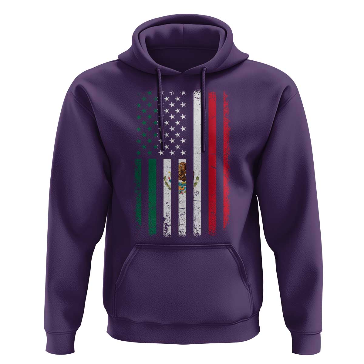 Mexican American Flag Mexican Roots Mexico America Hoodie - Wonder Print Shop