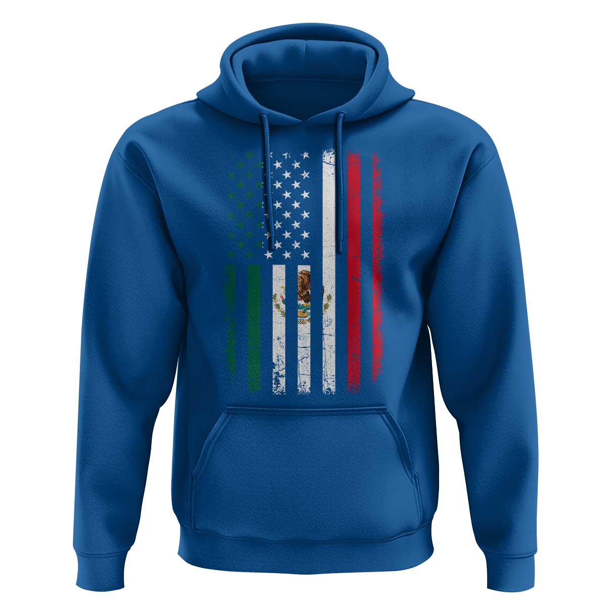 Mexican American Flag Mexican Roots Mexico America Hoodie - Wonder Print Shop