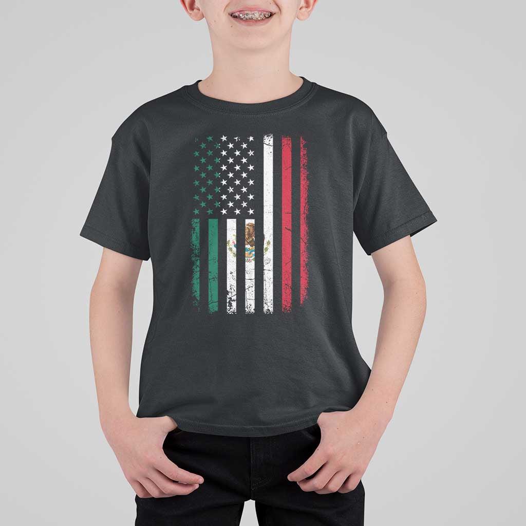 Mexican American Flag Mexican Roots Mexico America T Shirt For Kid - Wonder Print Shop