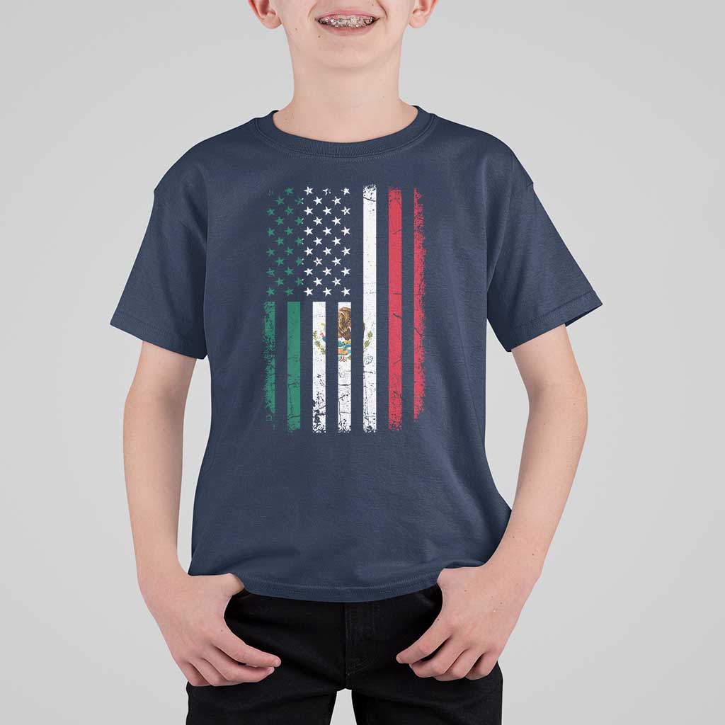 Mexican American Flag Mexican Roots Mexico America T Shirt For Kid - Wonder Print Shop