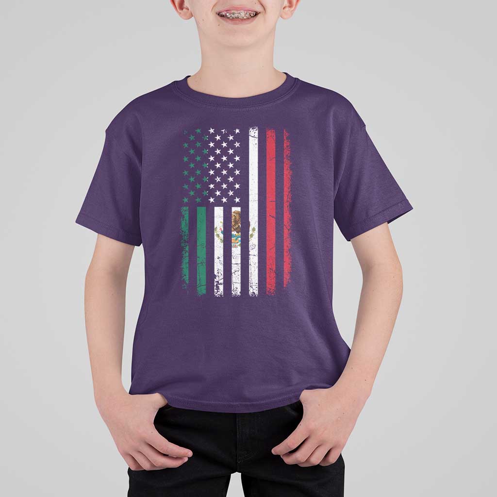 Mexican American Flag Mexican Roots Mexico America T Shirt For Kid - Wonder Print Shop