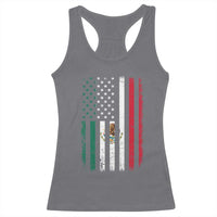 Mexican American Flag Mexican Roots Mexico America Racerback Tank Top - Wonder Print Shop