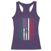 Mexican American Flag Mexican Roots Mexico America Racerback Tank Top - Wonder Print Shop