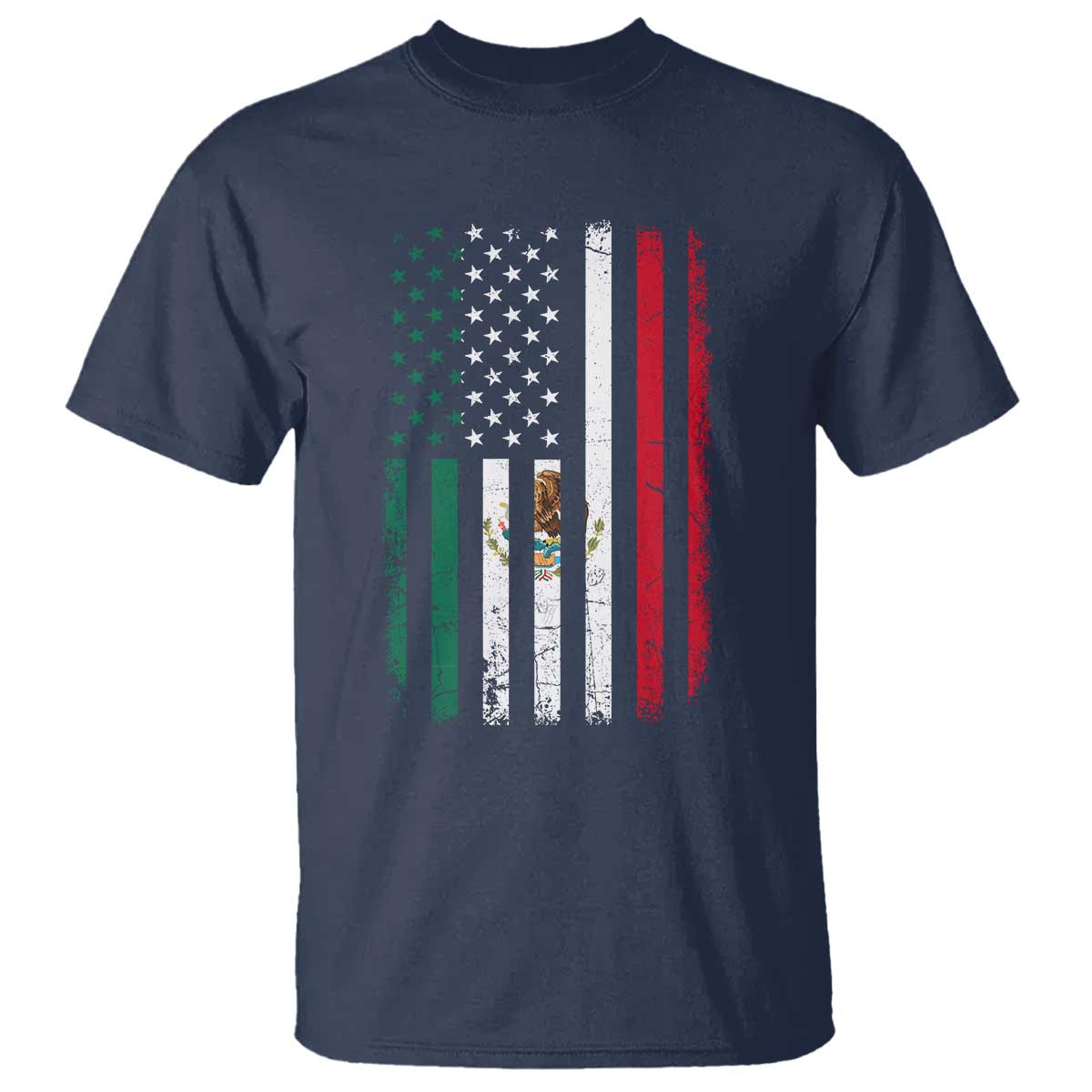Mexican American Flag Mexican Roots Mexico America T Shirt - Wonder Print Shop