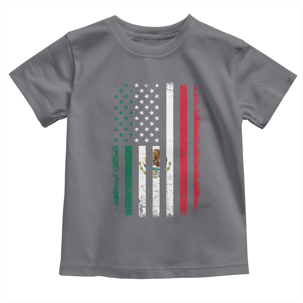 Mexican American Flag Mexican Roots Mexico America Toddler T Shirt - Wonder Print Shop