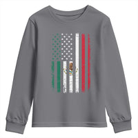 Mexican American Flag Mexican Roots Mexico America Youth Sweatshirt - Wonder Print Shop