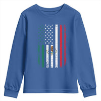 Mexican American Flag Mexican Roots Mexico America Youth Sweatshirt - Wonder Print Shop