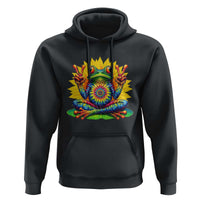 Tie Dye Frog Peace Sign Hippie Sunflower Hoodie - Wonder Print Shop