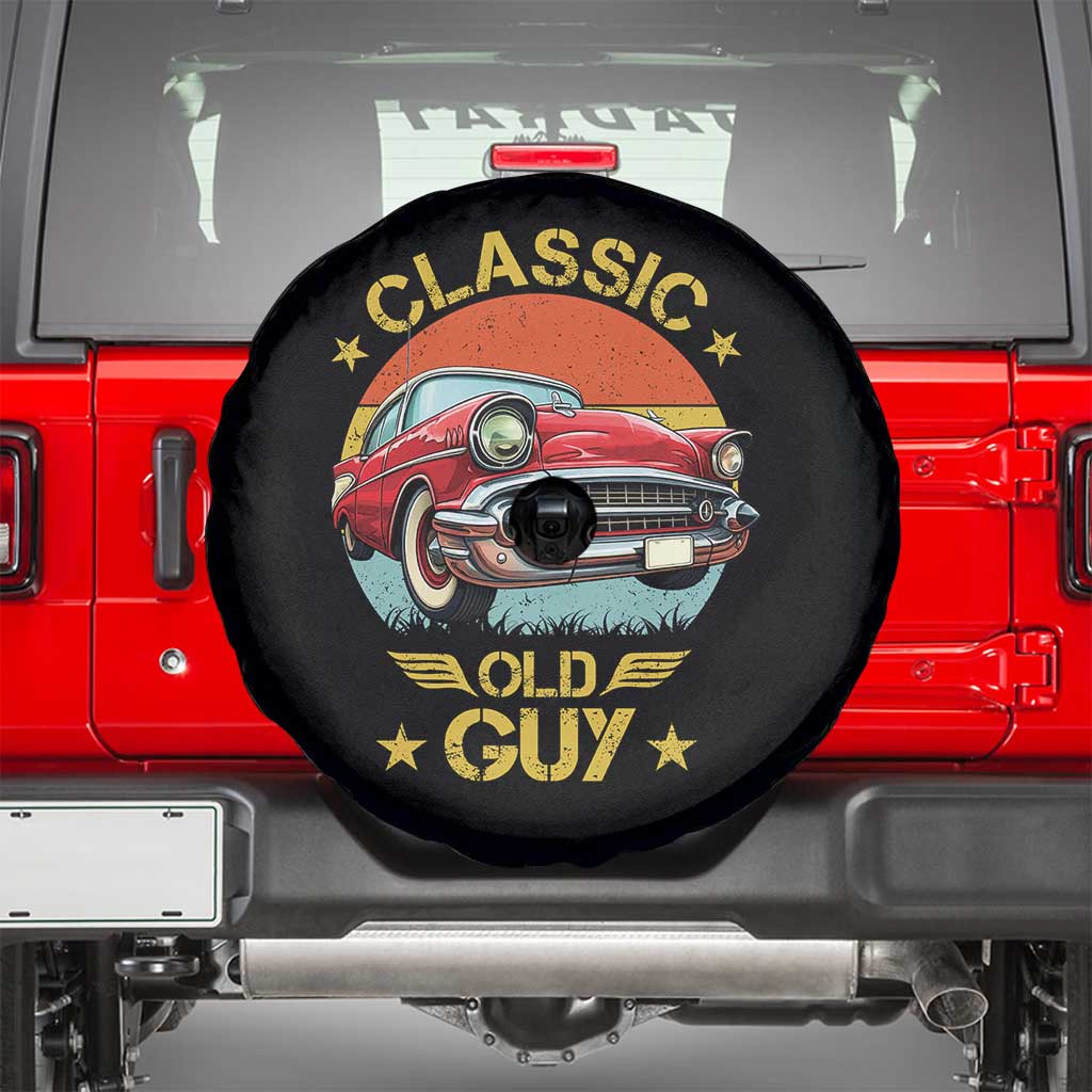 Funny Classic Old Guy Spare Tire Cover Humor Saying Classic Car Lover - Wonder Print Shop