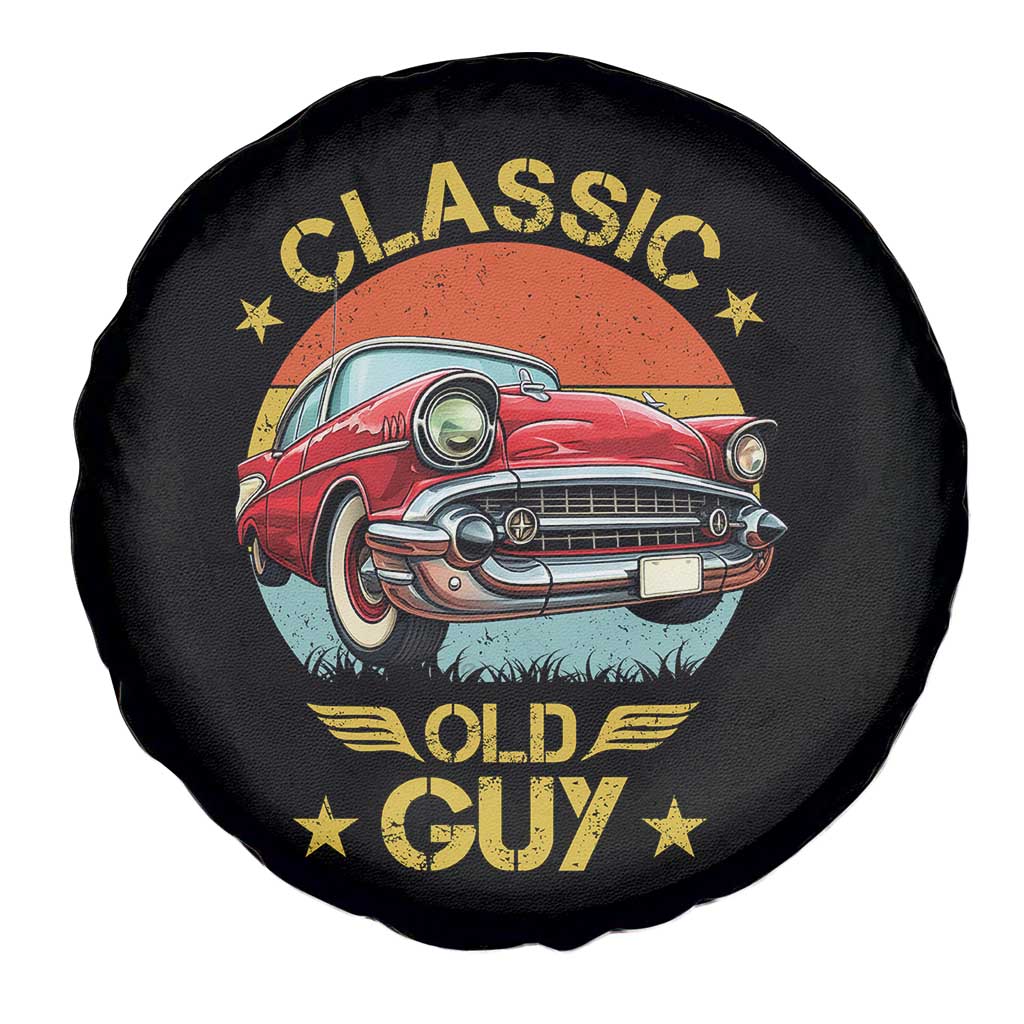 Funny Classic Old Guy Spare Tire Cover Humor Saying Classic Car Lover - Wonder Print Shop