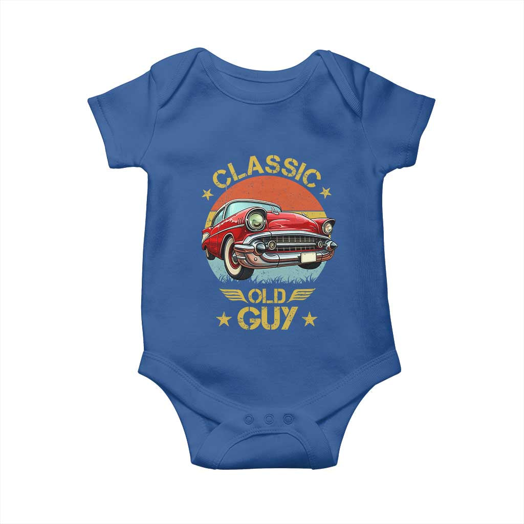 Funny Classic Old Guy Baby Onesie Humor Saying Classic Car Lover - Wonder Print Shop