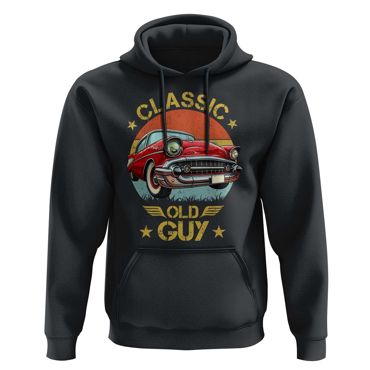 Funny Classic Old Guy Hoodie Humor Saying Classic Car Lover - Wonder Print Shop