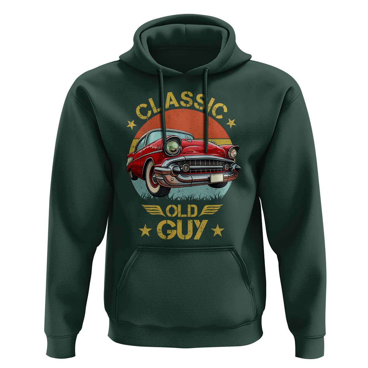 Funny Classic Old Guy Hoodie Humor Saying Classic Car Lover - Wonder Print Shop