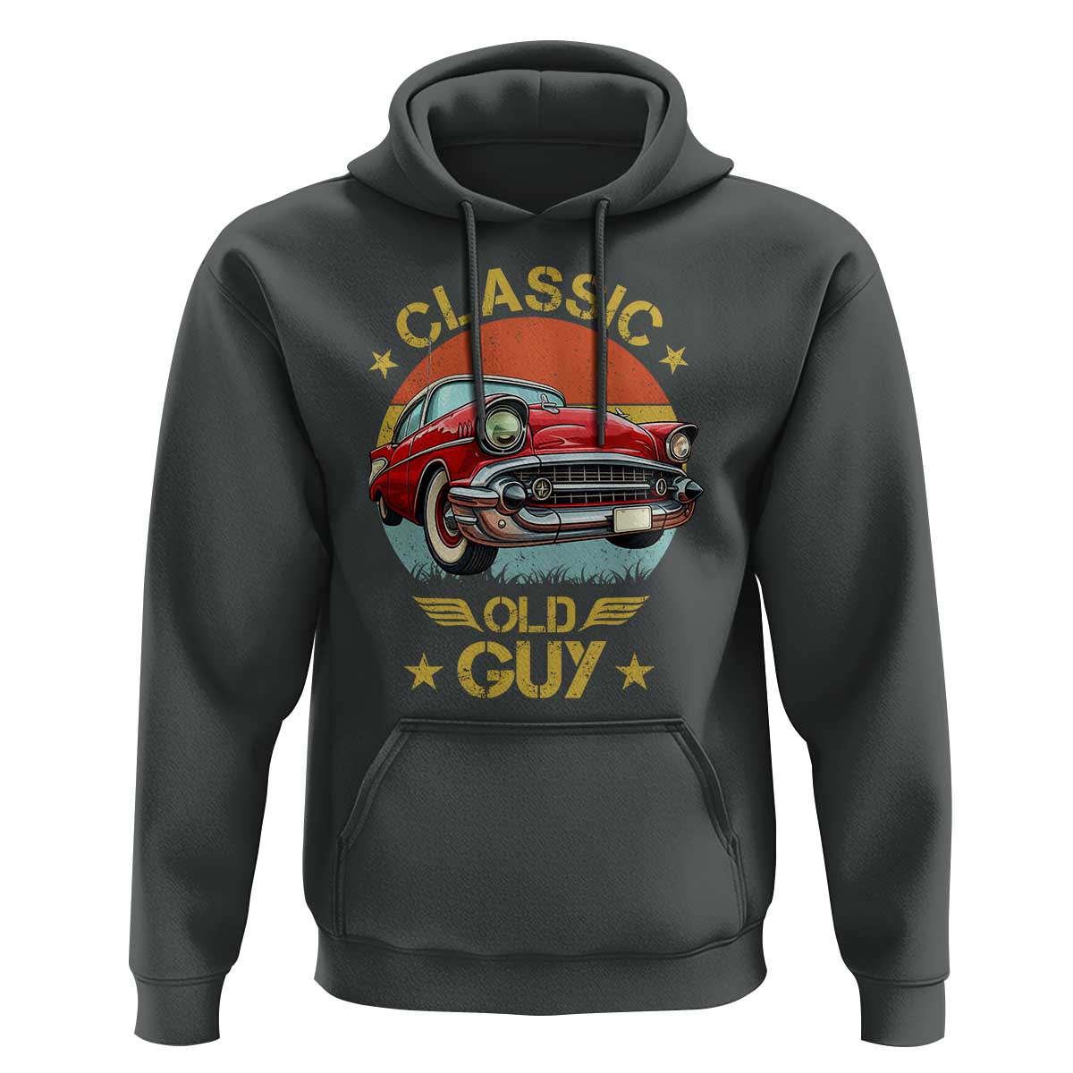Funny Classic Old Guy Hoodie Humor Saying Classic Car Lover - Wonder Print Shop
