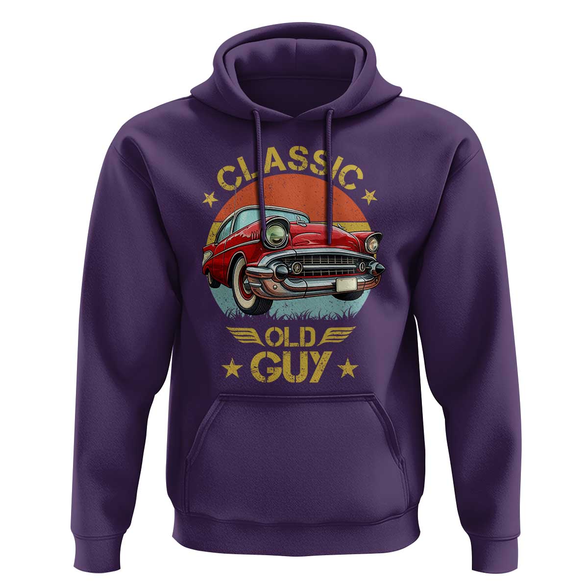 Funny Classic Old Guy Hoodie Humor Saying Classic Car Lover - Wonder Print Shop
