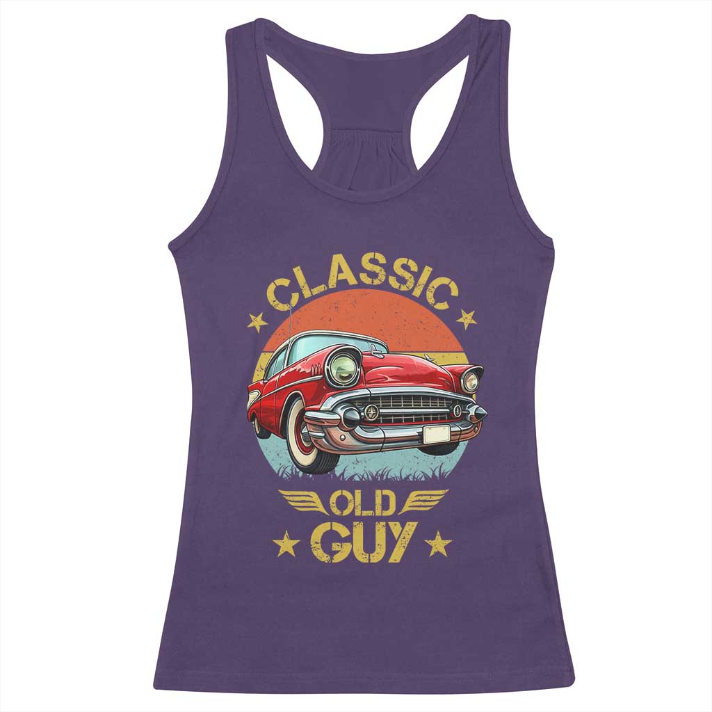 Funny Classic Old Guy Racerback Tank Top Humor Saying Classic Car Lover - Wonder Print Shop