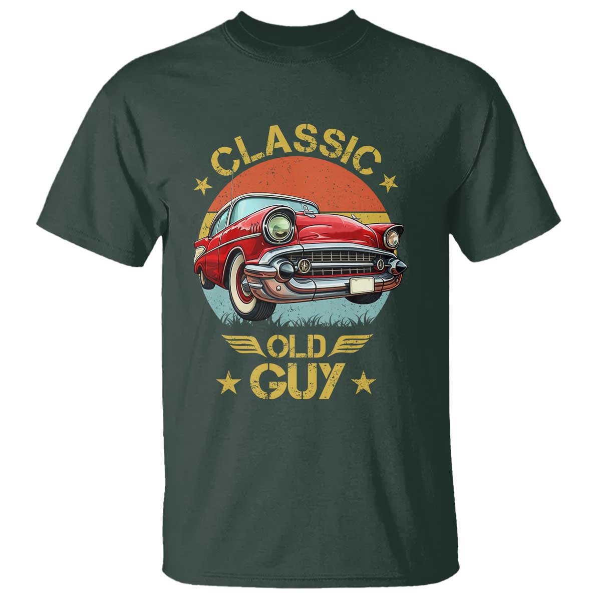 Funny Classic Old Guy T Shirt Humor Saying Classic Car Lover - Wonder Print Shop