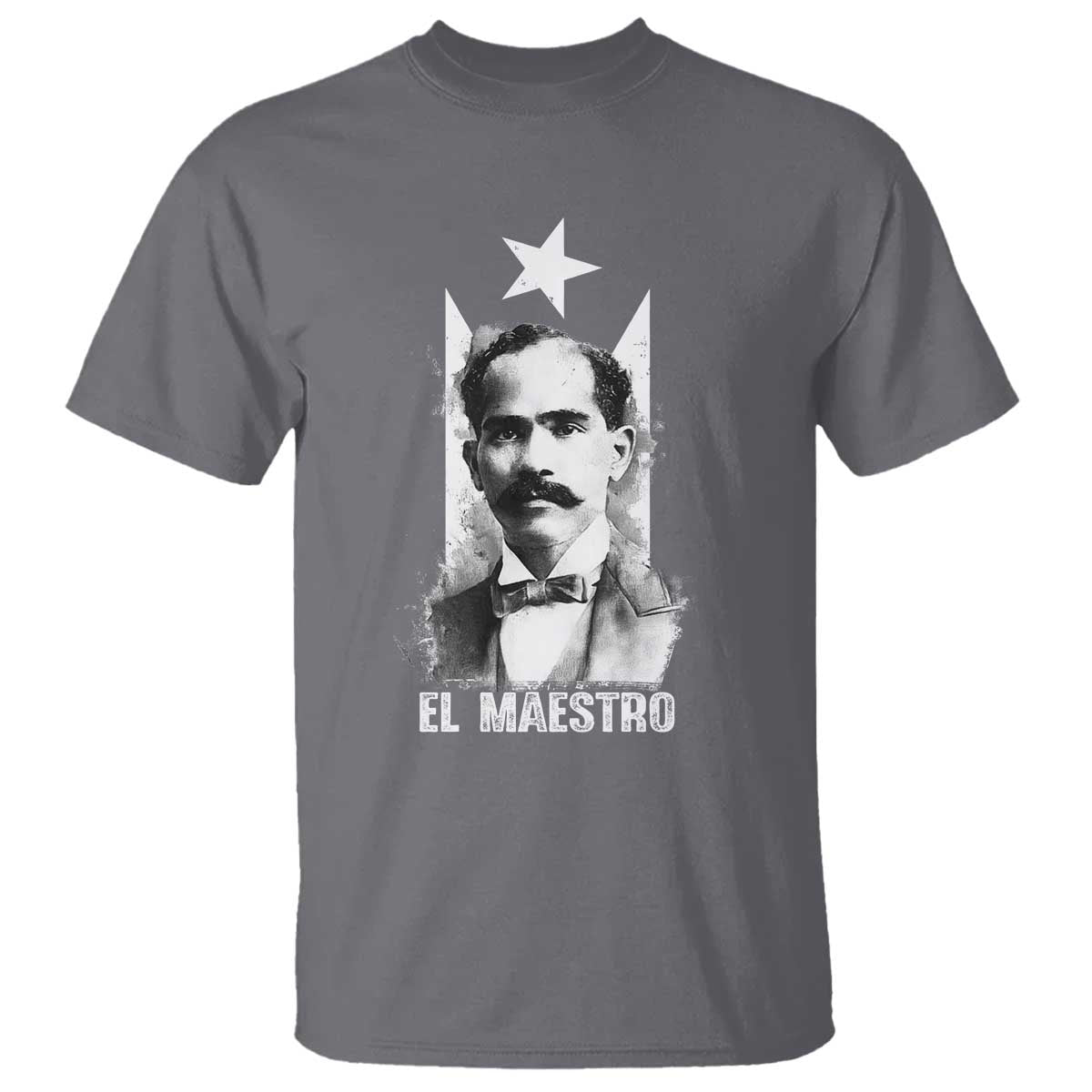 Pedro Albizu Campos T Shirt El Maestro Black Puerto Rico Flag - Wonder Print Shop