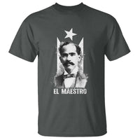 Pedro Albizu Campos T Shirt El Maestro Black Puerto Rico Flag - Wonder Print Shop