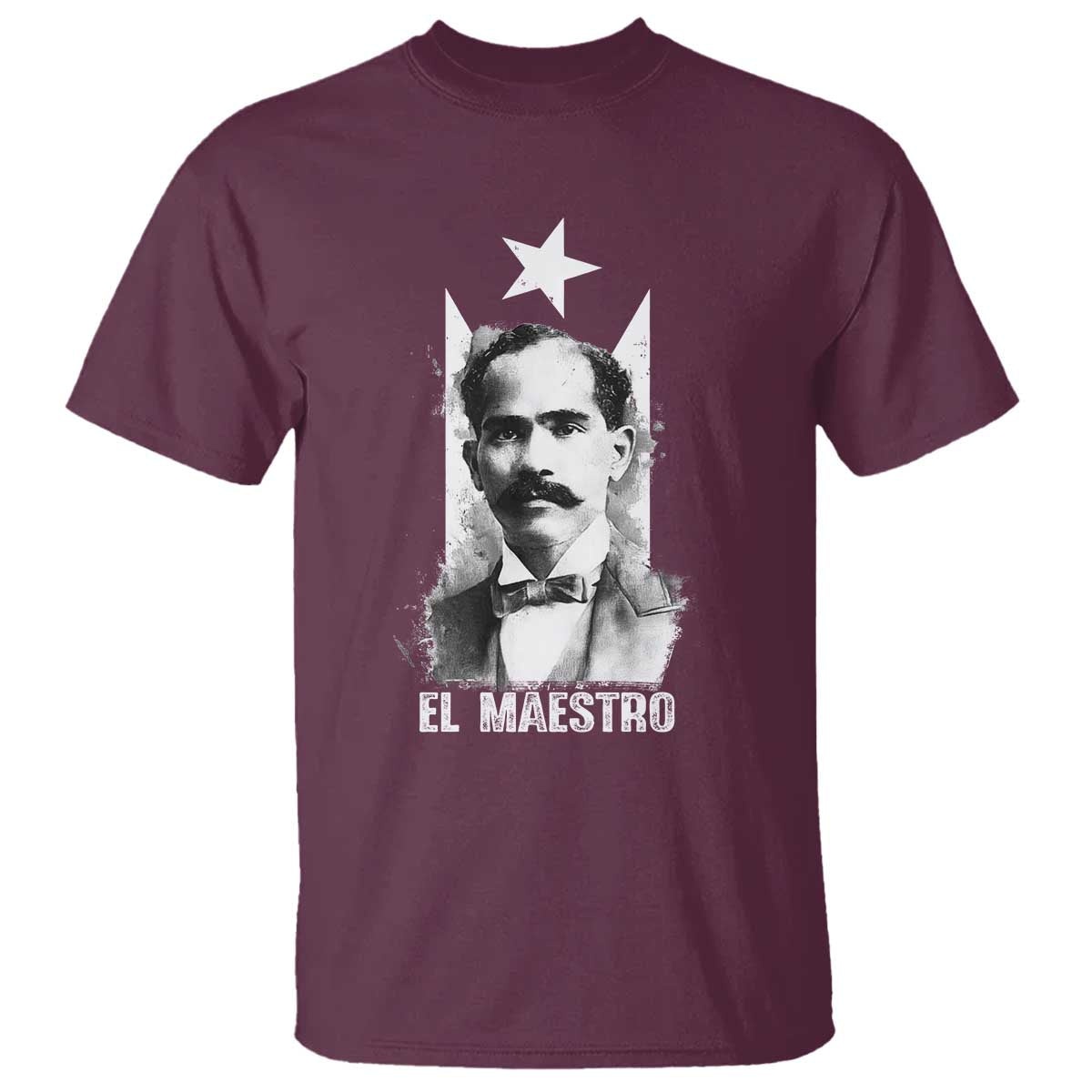 Pedro Albizu Campos T Shirt El Maestro Black Puerto Rico Flag - Wonder Print Shop