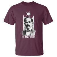 Pedro Albizu Campos T Shirt El Maestro Black Puerto Rico Flag - Wonder Print Shop