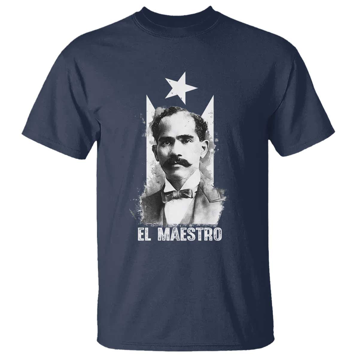Pedro Albizu Campos T Shirt El Maestro Black Puerto Rico Flag - Wonder Print Shop