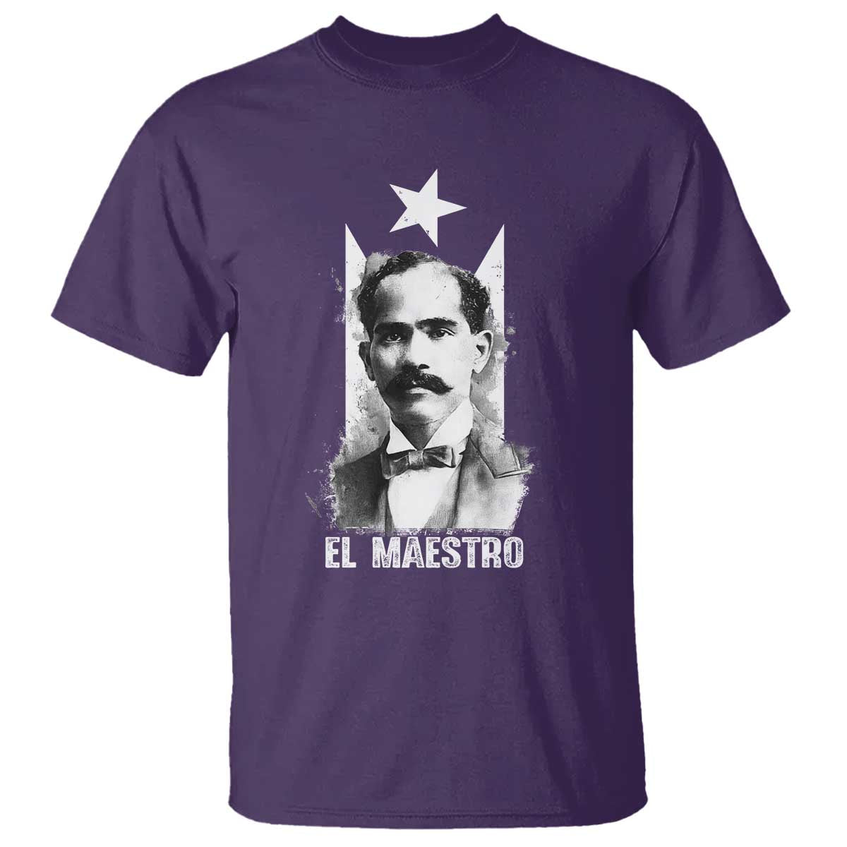 Pedro Albizu Campos T Shirt El Maestro Black Puerto Rico Flag - Wonder Print Shop