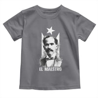 Pedro Albizu Campos Toddler T Shirt El Maestro Black Puerto Rico Flag - Wonder Print Shop