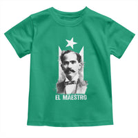 Pedro Albizu Campos Toddler T Shirt El Maestro Black Puerto Rico Flag - Wonder Print Shop