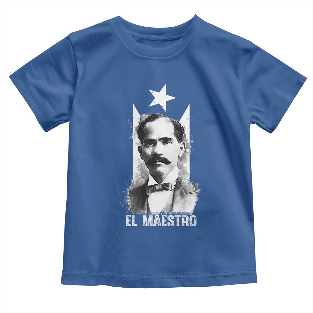 Pedro Albizu Campos Toddler T Shirt El Maestro Black Puerto Rico Flag - Wonder Print Shop