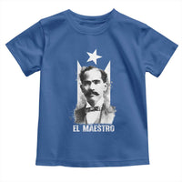 Pedro Albizu Campos Toddler T Shirt El Maestro Black Puerto Rico Flag - Wonder Print Shop