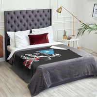 Pedro Albizu Campos Throw Blanket La Patria Es Valor Y Sacrificio Puerto Rican Leader - Wonder Print Shop