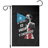 Pedro Albizu Campos Garden Flag La Patria Es Valor Y Sacrificio Puerto Rican Leader - Wonder Print Shop