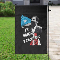 Pedro Albizu Campos Garden Flag La Patria Es Valor Y Sacrificio Puerto Rican Leader - Wonder Print Shop