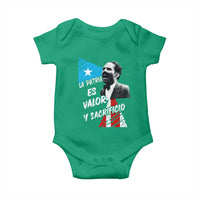 Pedro Albizu Campos Baby Onesie La Patria Es Valor Y Sacrificio Puerto Rican Leader - Wonder Print Shop