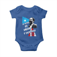Pedro Albizu Campos Baby Onesie La Patria Es Valor Y Sacrificio Puerto Rican Leader - Wonder Print Shop