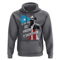 Pedro Albizu Campos Hoodie La Patria Es Valor Y Sacrificio Puerto Rican Leader - Wonder Print Shop