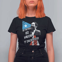 Pedro Albizu Campos T Shirt For Women La Patria Es Valor Y Sacrificio Puerto Rican Leader - Wonder Print Shop