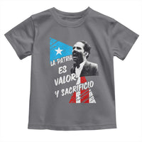Pedro Albizu Campos Toddler T Shirt La Patria Es Valor Y Sacrificio Puerto Rican Leader - Wonder Print Shop