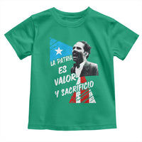 Pedro Albizu Campos Toddler T Shirt La Patria Es Valor Y Sacrificio Puerto Rican Leader - Wonder Print Shop