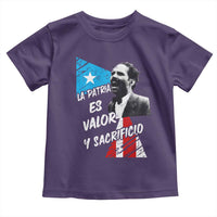 Pedro Albizu Campos Toddler T Shirt La Patria Es Valor Y Sacrificio Puerto Rican Leader - Wonder Print Shop