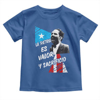 Pedro Albizu Campos Toddler T Shirt La Patria Es Valor Y Sacrificio Puerto Rican Leader - Wonder Print Shop